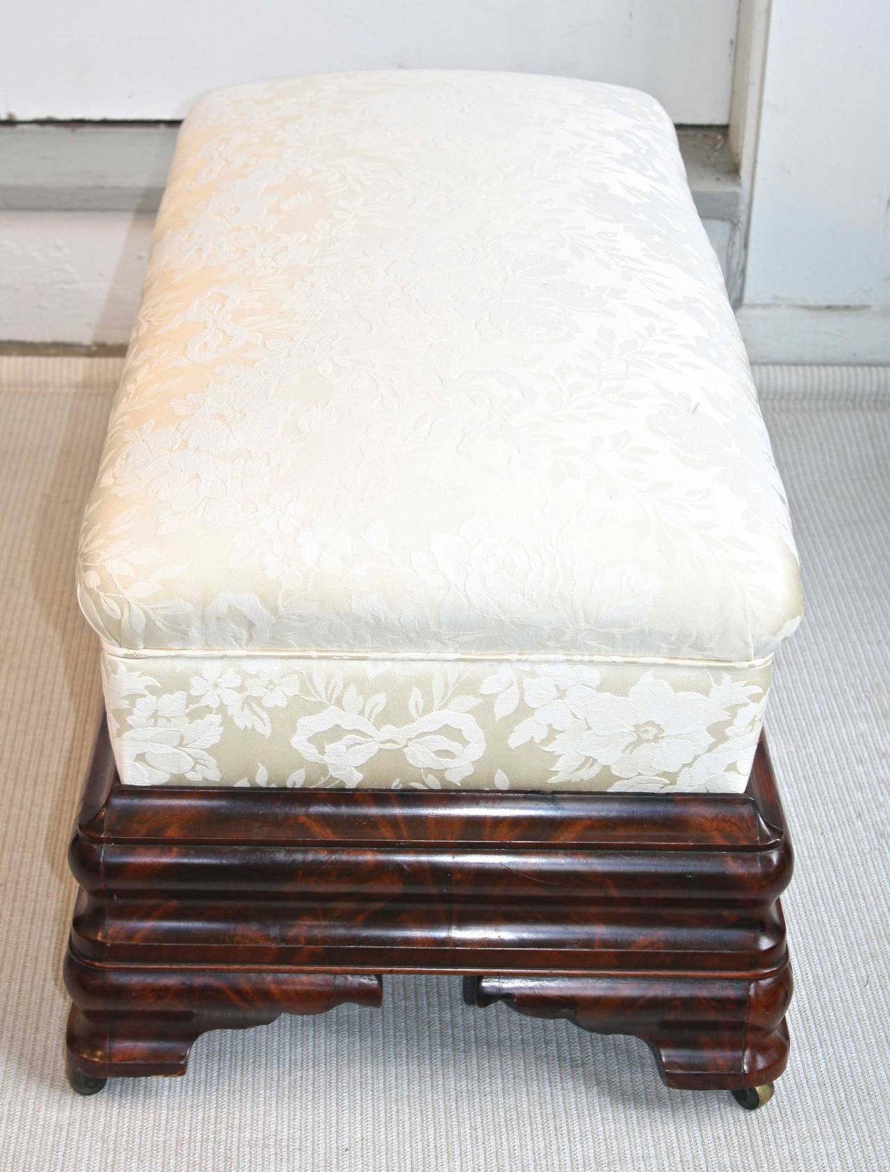American New York Classical Period Long Ottoman For Sale