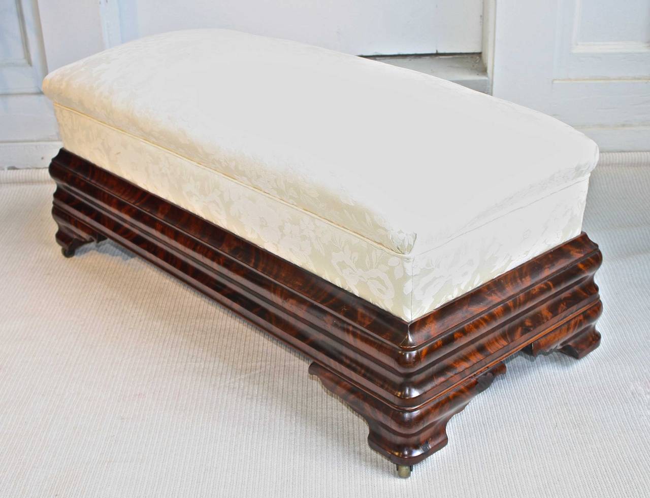 American Classical New York Classical Period Long Ottoman For Sale