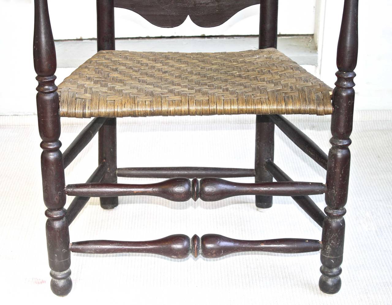 Maple Massachusetts Bannister Back Armchair