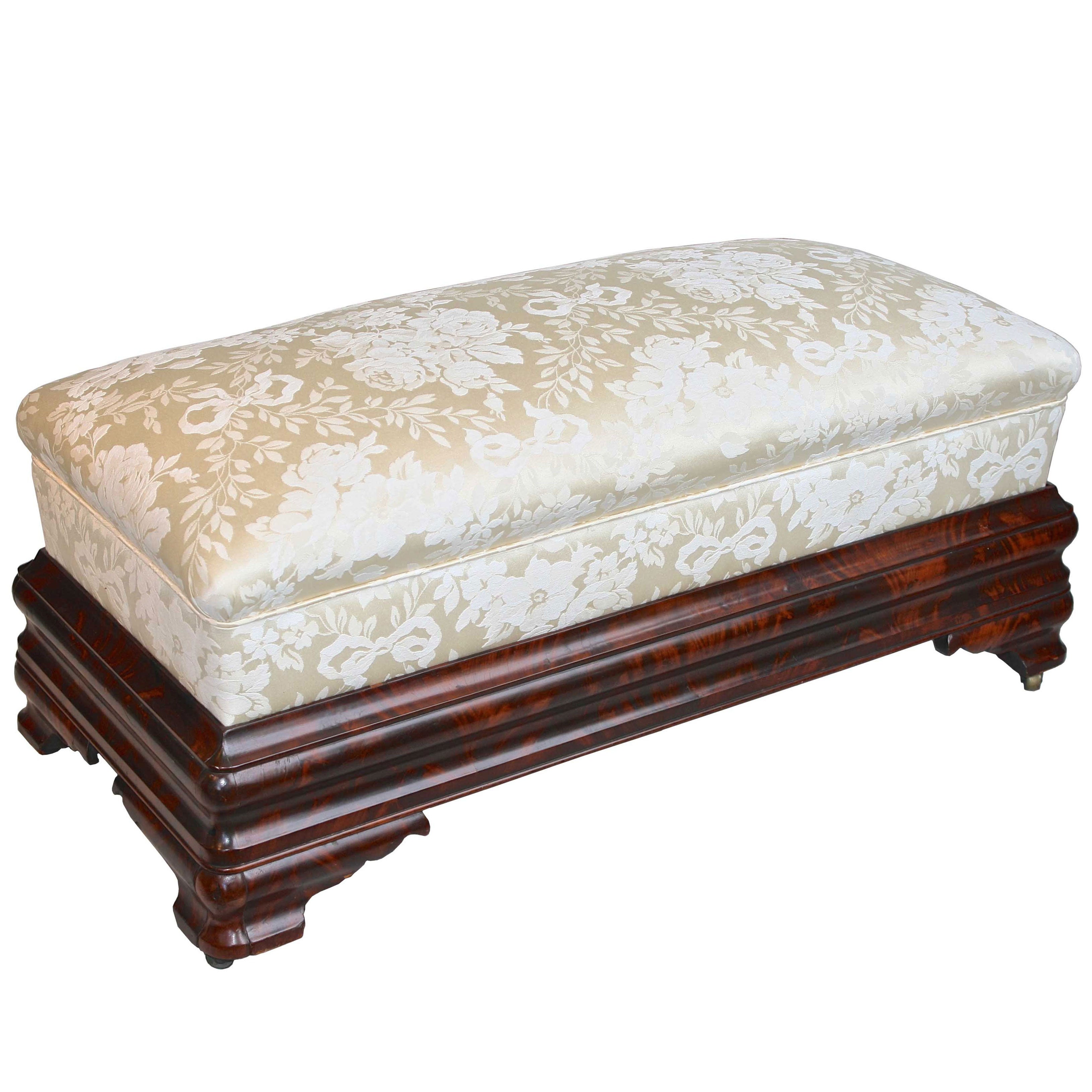 New York Classical Period Long Ottoman For Sale