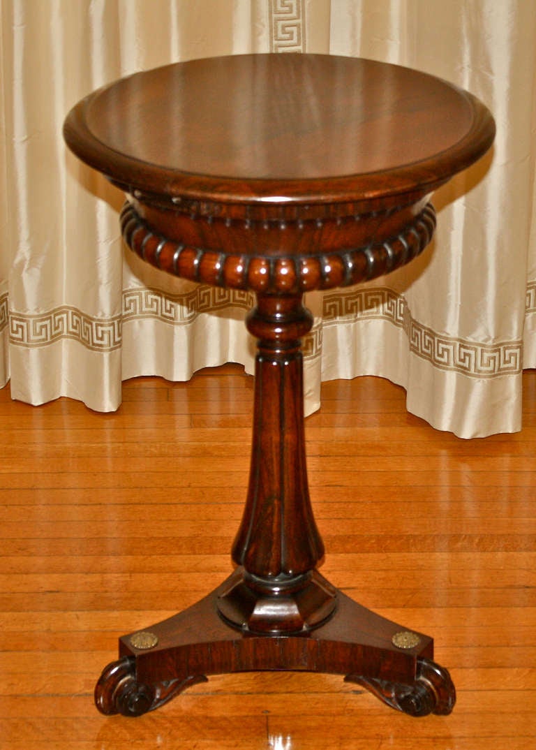 William IV Rosewood Tea Poy For Sale 3