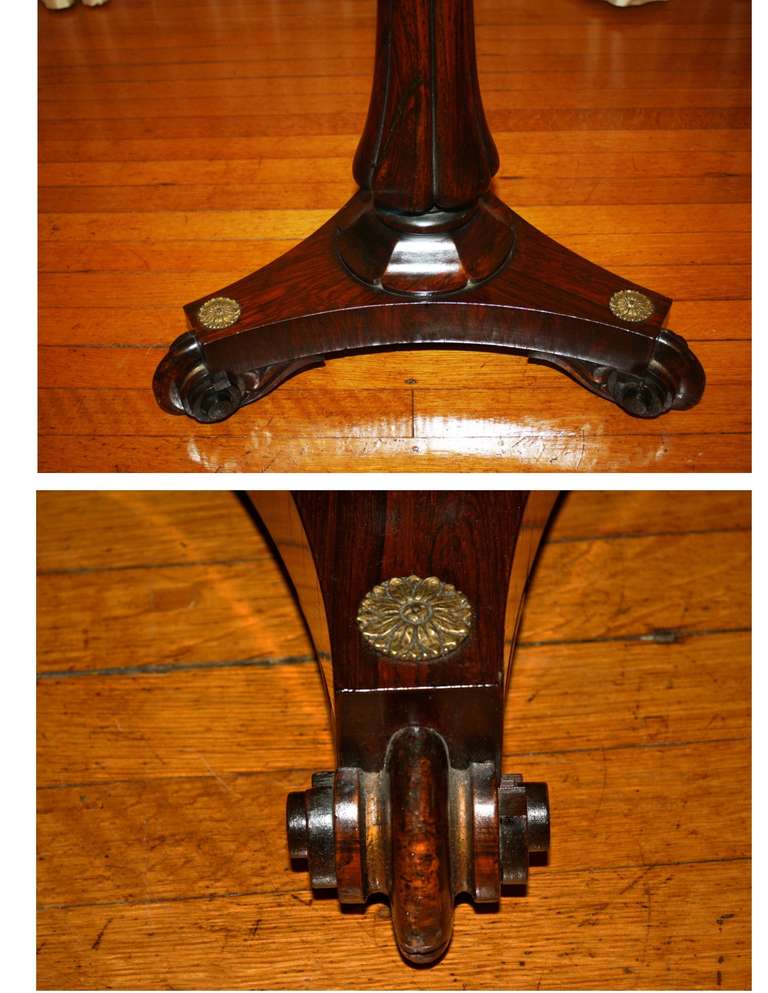 William IV Rosewood Tea Poy For Sale 2