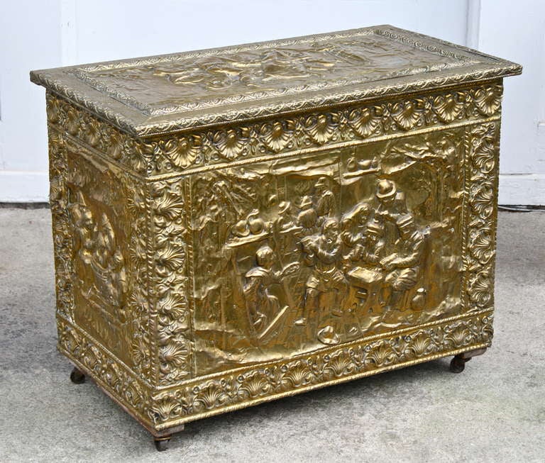 antique kindling box