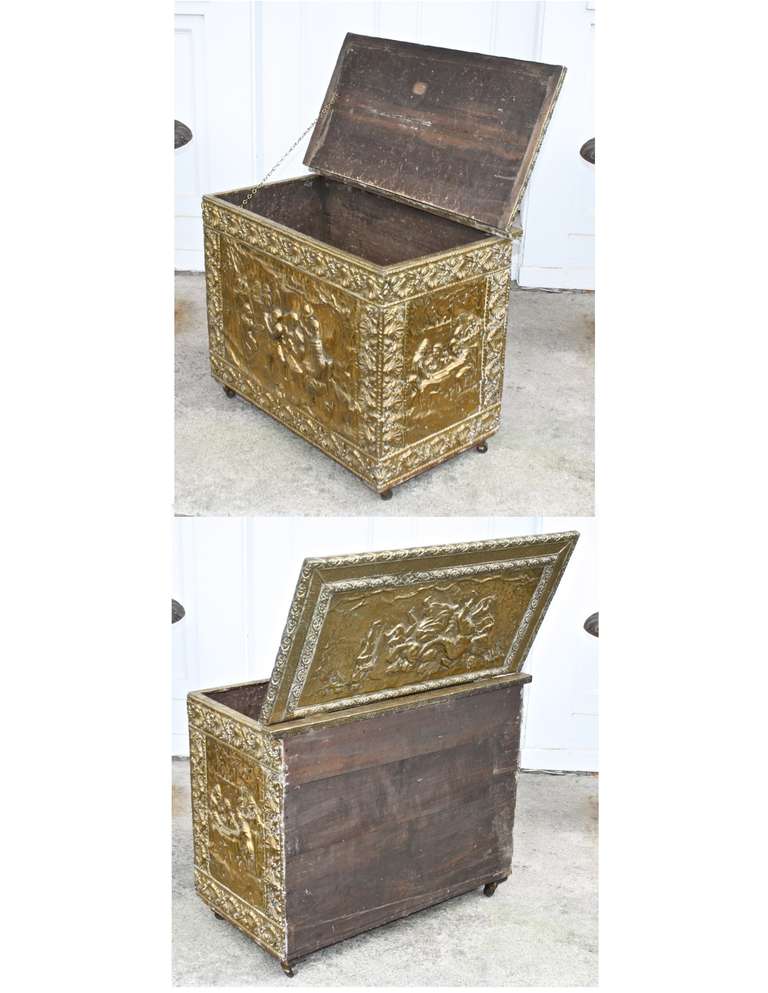 vintage kindling box