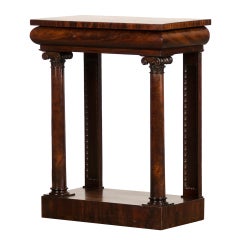 William IV Period Neoclassical Mahogany Console Table, England c.1835