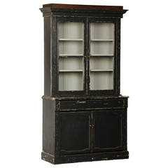 Antique Louis Philippe Painted Mahogany Bookcase, France circa1890