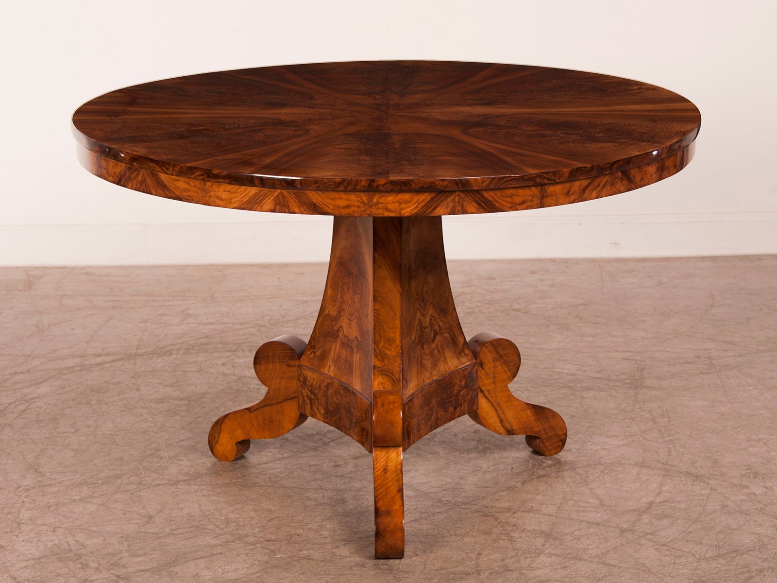 An Impressive Biedermeier Period Walnut Table From Germany C.1830
