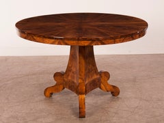Antique An Impressive Biedermeier Period Walnut Table From Germany C.1830