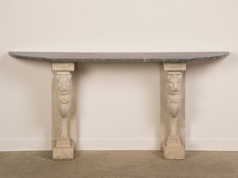 Classical Greek Antique French Console Table of Architectural Fragments, circa 1860 and 1920 For Sale