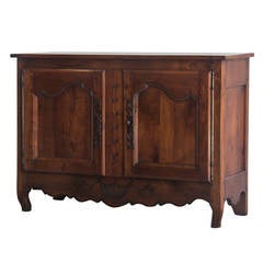 Antique French Transitional Period Cherrywood Buffet Bas d'Armoire circa 1775