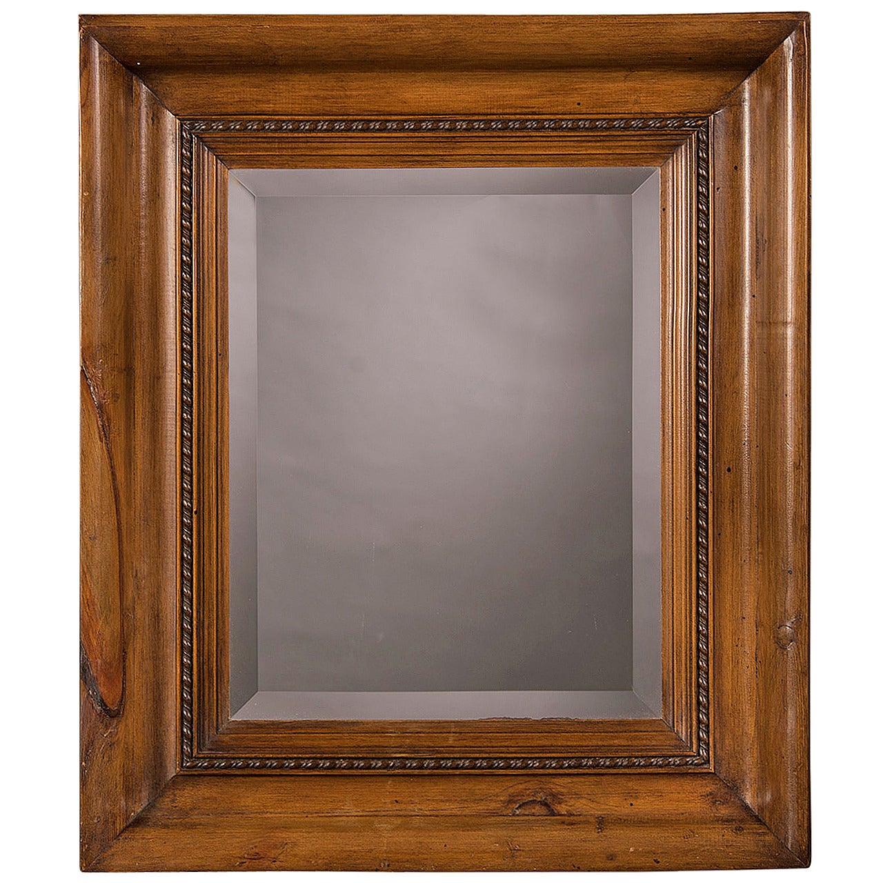 Pine Framed Mirror, Wales circa 1880 (24 1/2"w x 38 3/4"h)