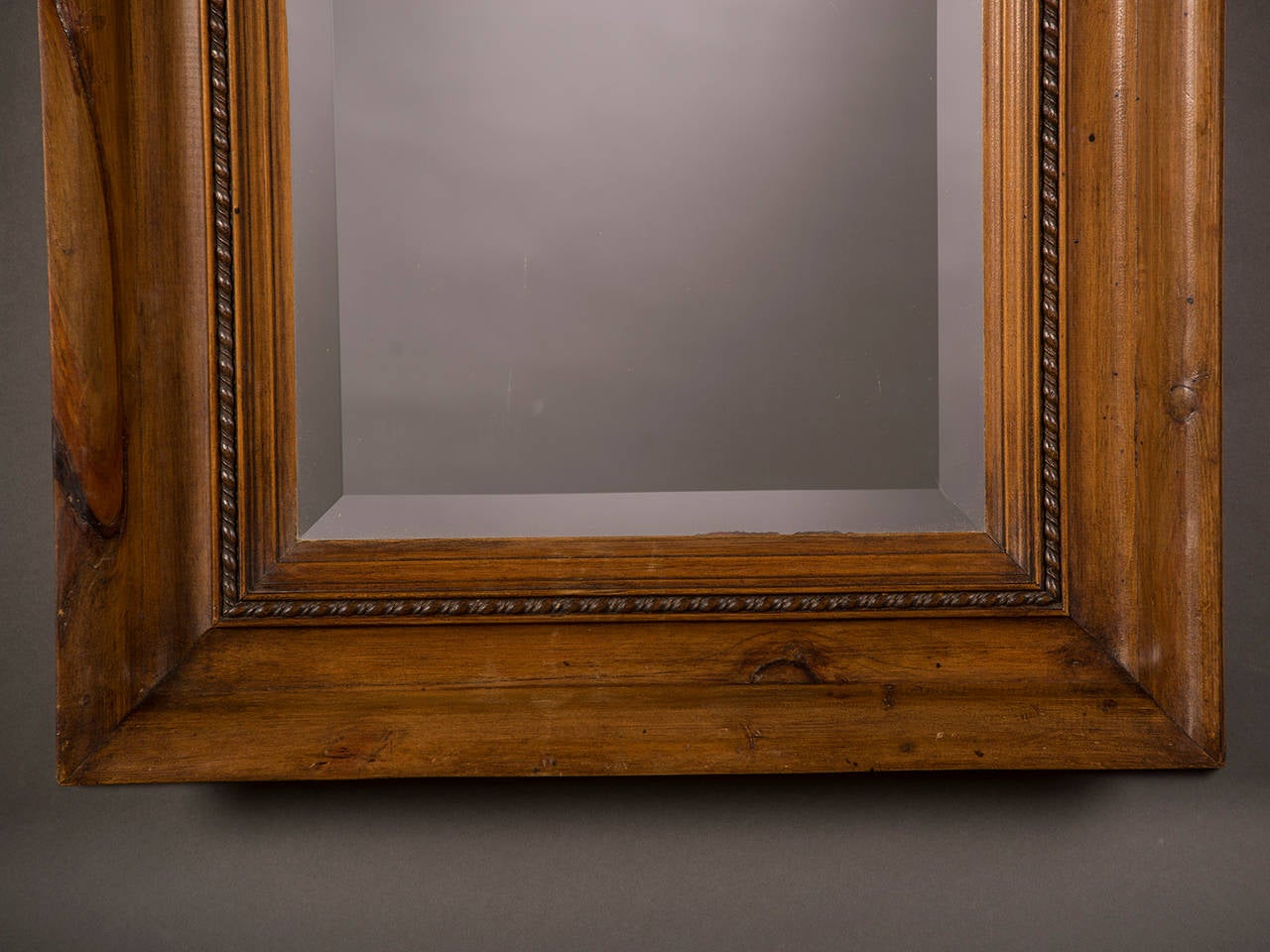 Georgian Pine Framed Mirror, Wales circa 1880 (24 1/2