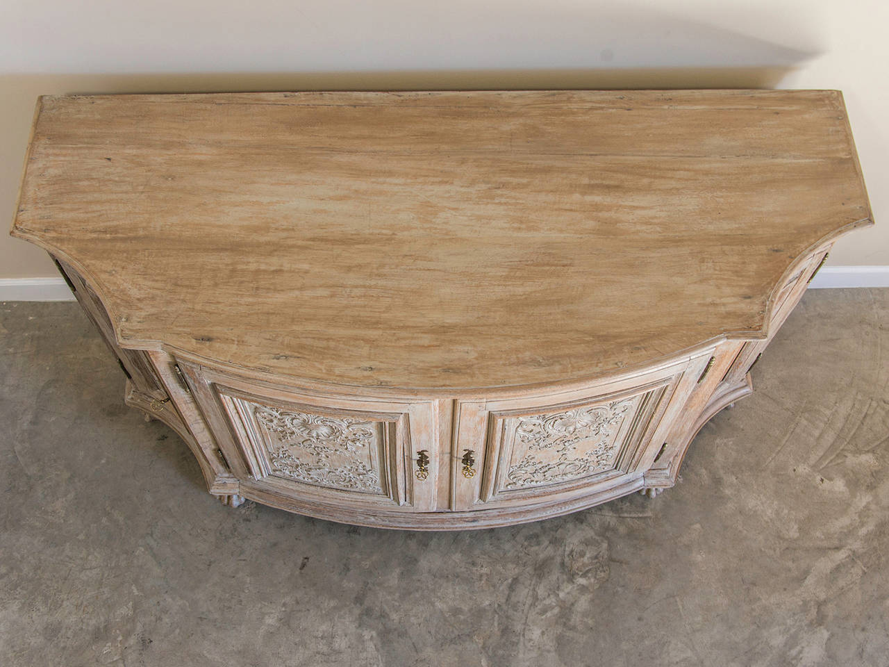 Buffet Table Rococo Rococo Period Carved Oak Buffet, Germany circa 1760, with Painted ...