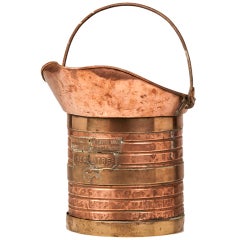 Copper and Brass Measuring Vessel for Wine from France ca. 1890