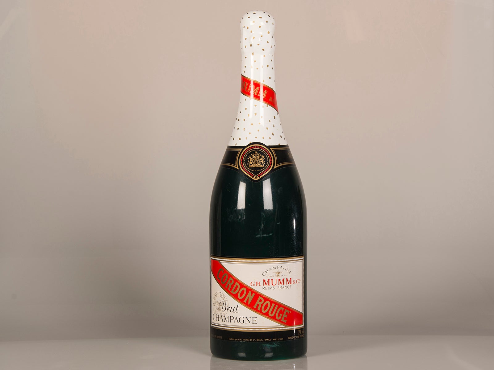 Französische Werbeflasche „Cordon Rouge�“ im Vintage-Stil, um 1940