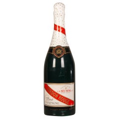 Vintage French Advertising "Cordon Rouge" Champagne Bottle circa 1940