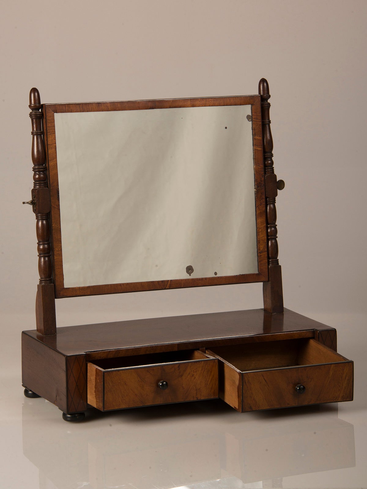 English William IV Mahogany Dressing Mirror, England circa 1830 (17 3/4