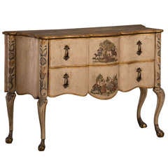 Used Italian Baroque Painted Two Drawer Chest, circa 1750
