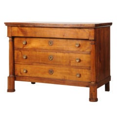 Empire period walnut chest from France c. 1810 Empire period walnut chest from France c. 1810