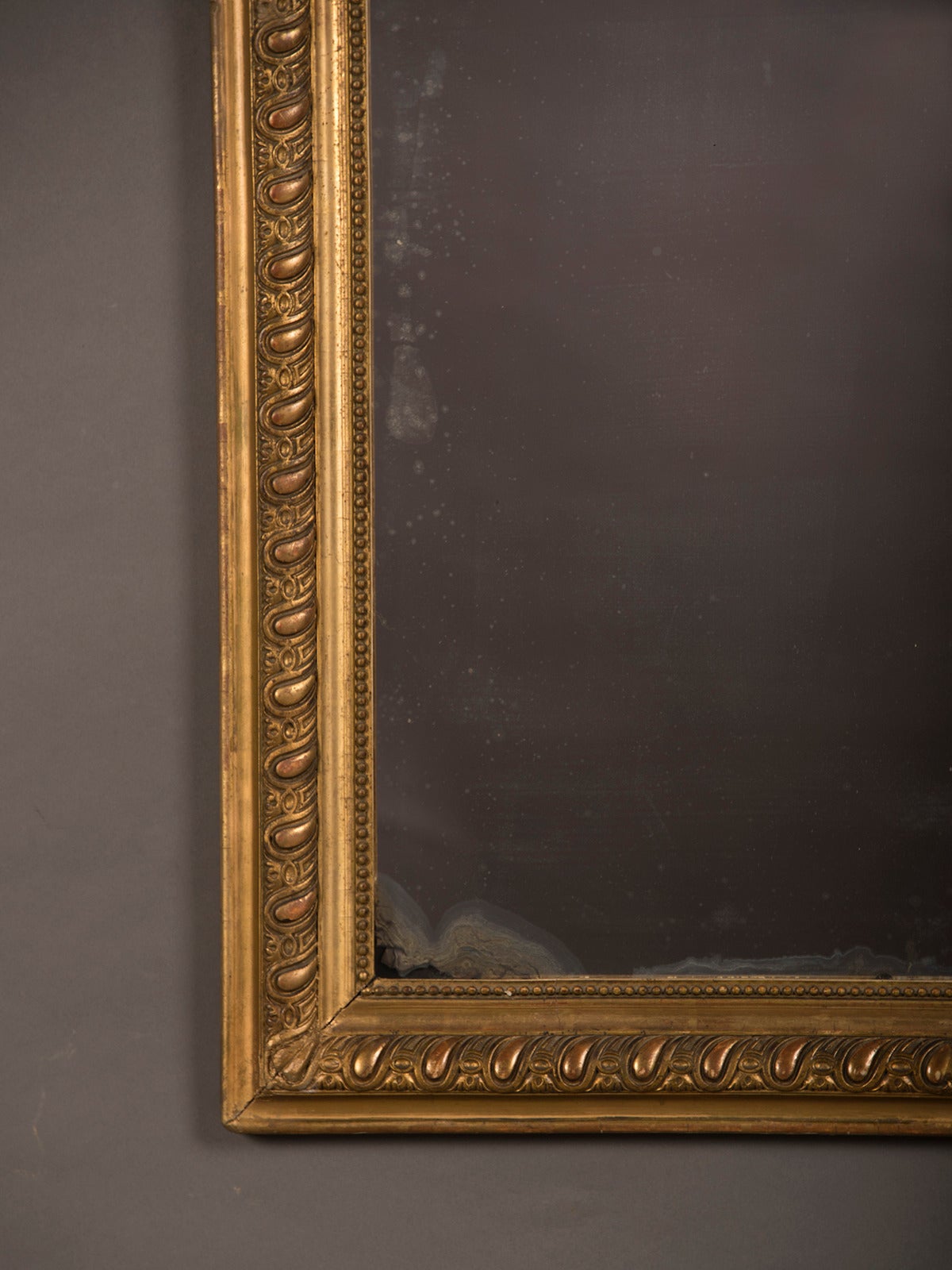 French Louis Philippe Gold Leaf Framed Mirror, France circa 1875 (38
