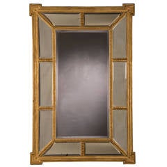 Adam Style Gold Leaf Frame Mirror, England circa 1895 (28 1/2"w x 43 1/4"h)