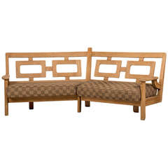 Guillerme et Chambron, Angled Banquette, Edition Votre Maison, France c.1960