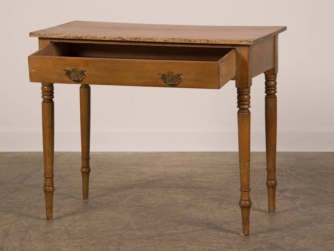 Late 19th Century Antique English Pine Writing Table, circa 1875
