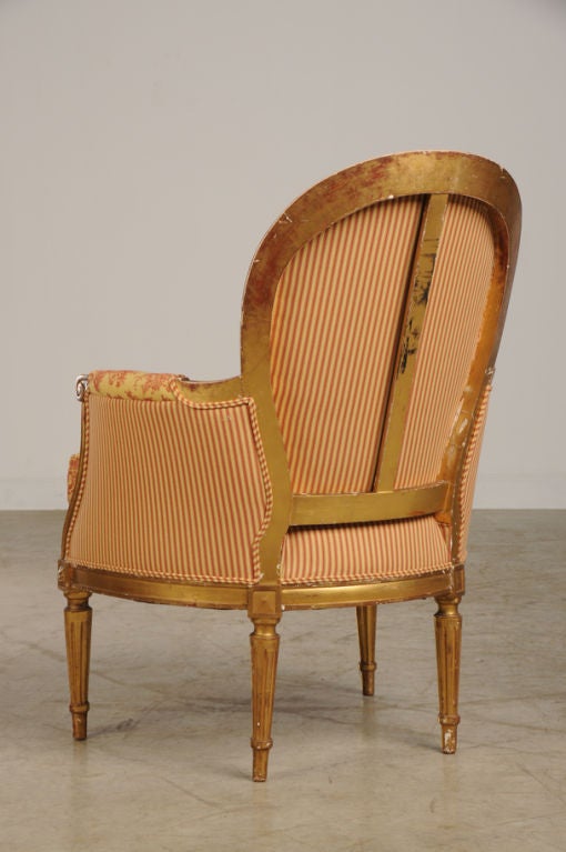 19th Century Louis XVI Style Bergere from France circa 1890