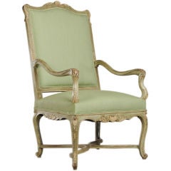 Regence style painted armchair from France c. 1870