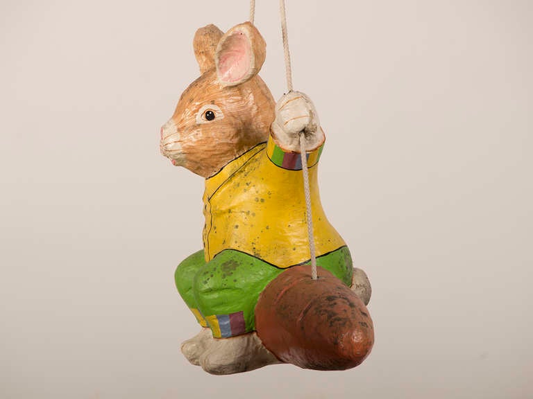 Charming Peter Rabbit of Painted Papier Mache from England ca.1940 at