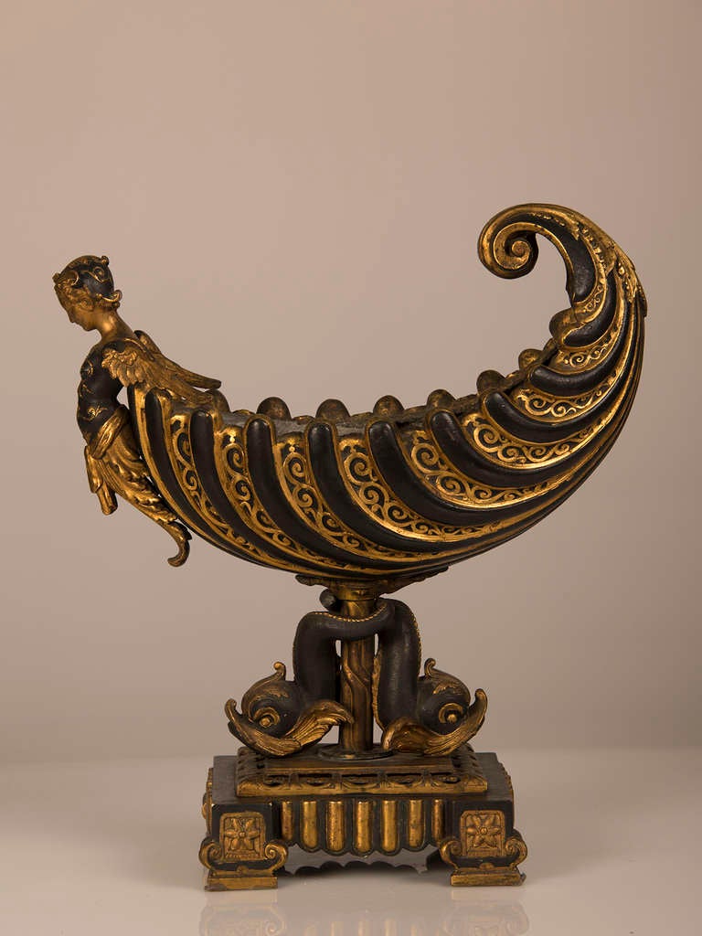 Metal Napoleon III period jardiniere of 