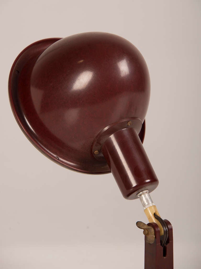 Vintage German Bakelite Table Lamp Having The Original Maker's Label, circa 1930 3