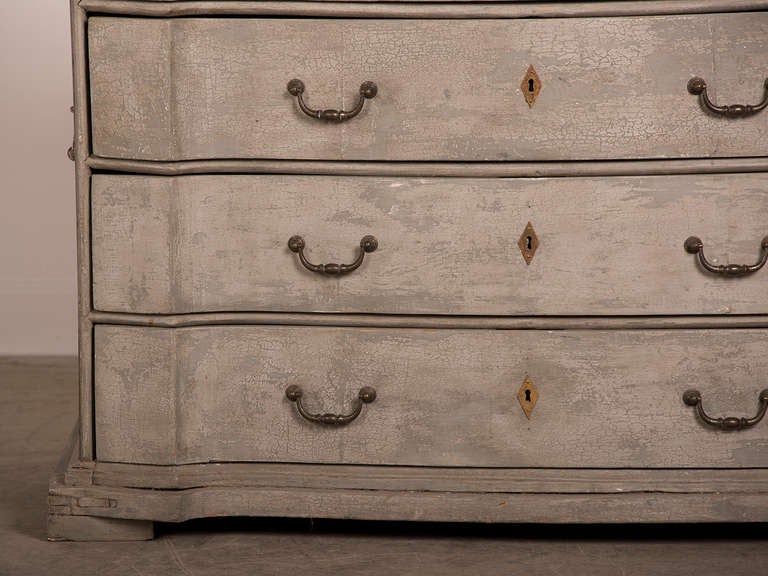 Antique Swedish Baroque Painted Chest of Drawers, circa 1760 2