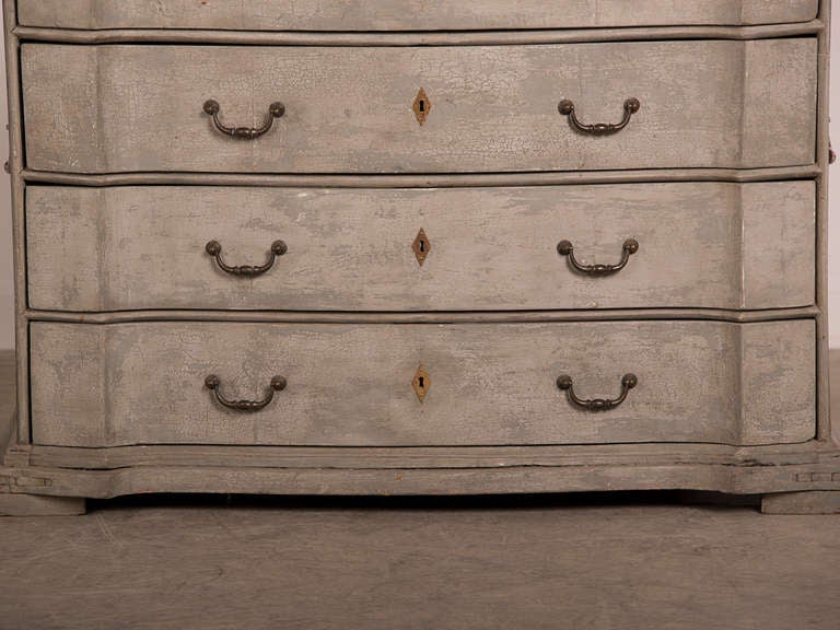 Antique Swedish Baroque Painted Chest of Drawers, circa 1760 3