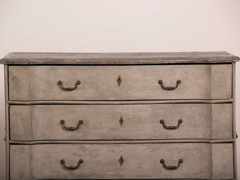 Antique Swedish Baroque Painted Chest of Drawers, circa 1760 1