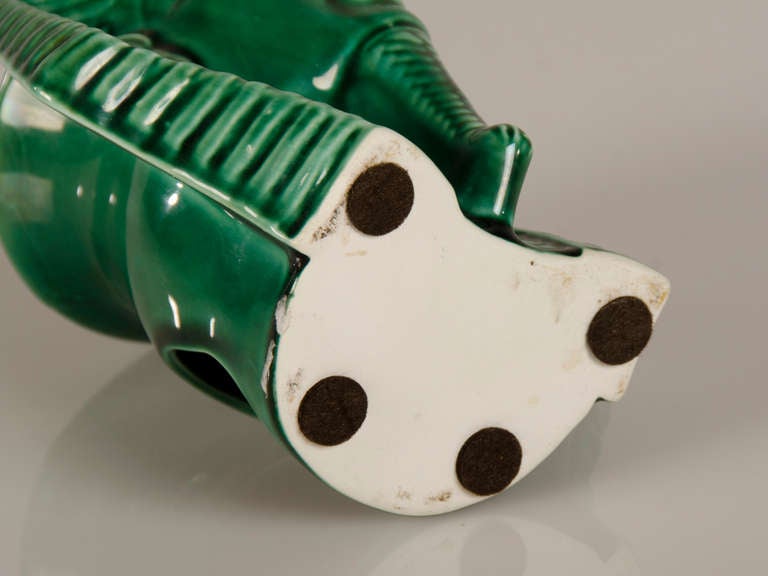 Porcelain pastille incense burner of the head of a Pharaoh from France c.1880 3