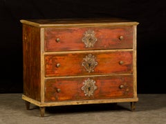 Biedermeier Period Chest with Original Painted Finish, Germany c.1820