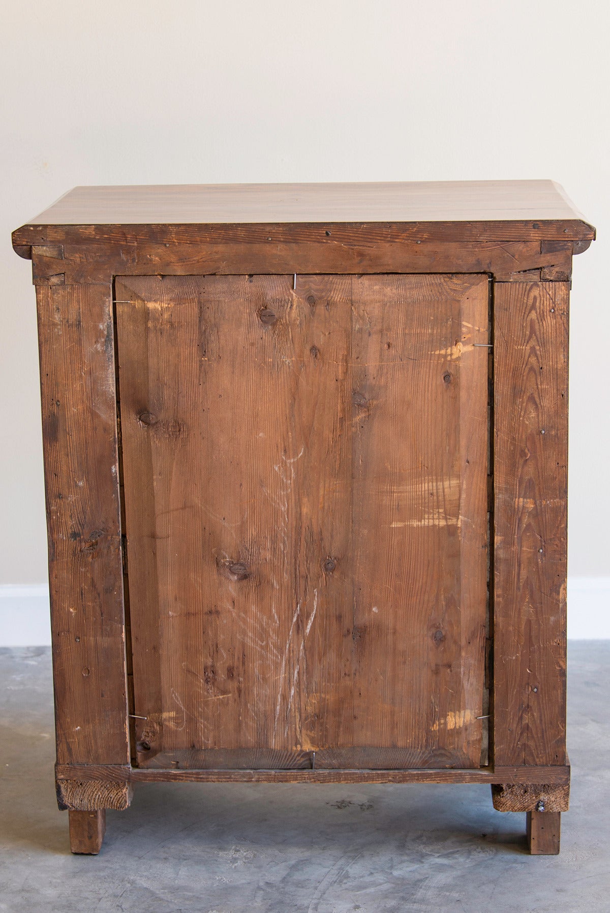 Antique Austrian Biedermeier Walnut Console Table, Mirrored Back, circa 1825 2