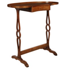 Directoire style walnut side table from France c. 1880