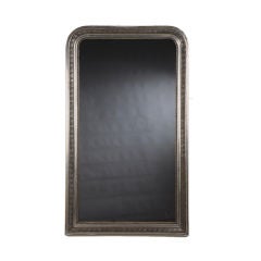 Silver leaf Louis Philippe mirror from France