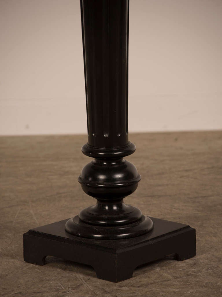 Neoclassical Ebonized Pedestal, Belle Epoque Period, France, Circa 1890 In Excellent Condition In Houston, TX