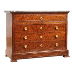 Louis Philippe mahogany chest/secretaire from France c. 1865