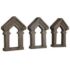 Set Three Zinc Window Surrounds or Frames, France, circa 1880
