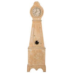 Antique Swedish Painted Long Case Clock, Scandinavia c.1800
