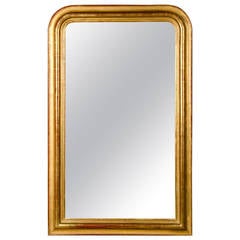 Louis Philippe Style Gold Leaf Frame Mirror, France circa 1885 (36"w x 57"h)