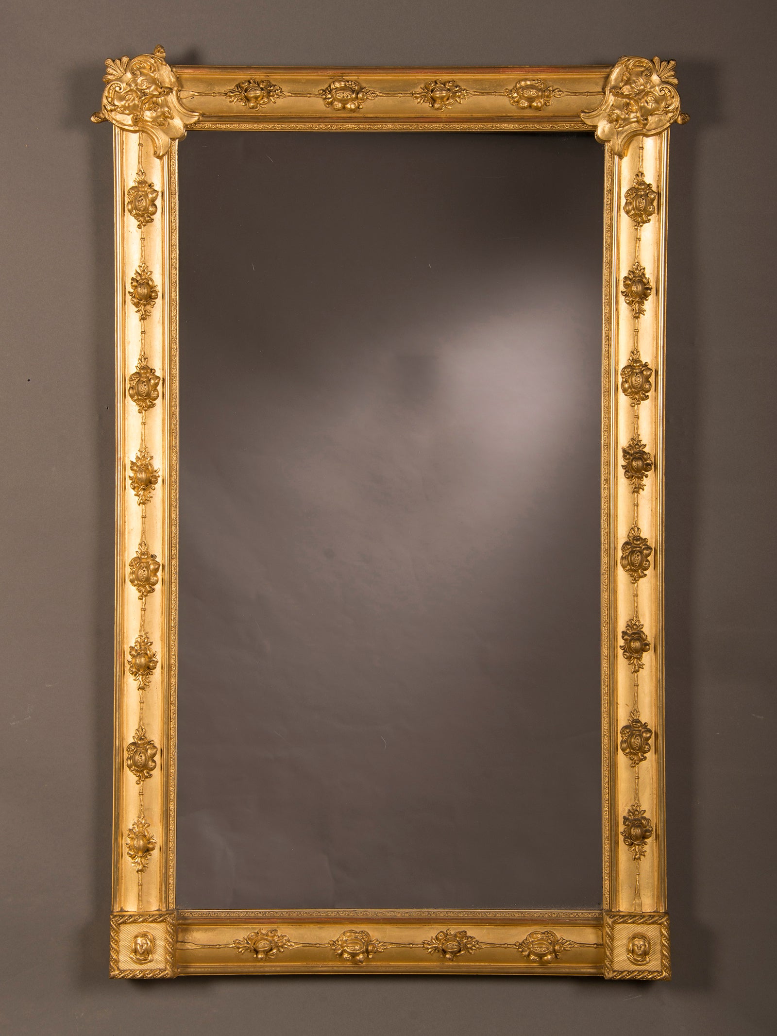 William Kent Style Gilded Frame Mirror, England circa 1890 (33"w x 55 1/2"h)