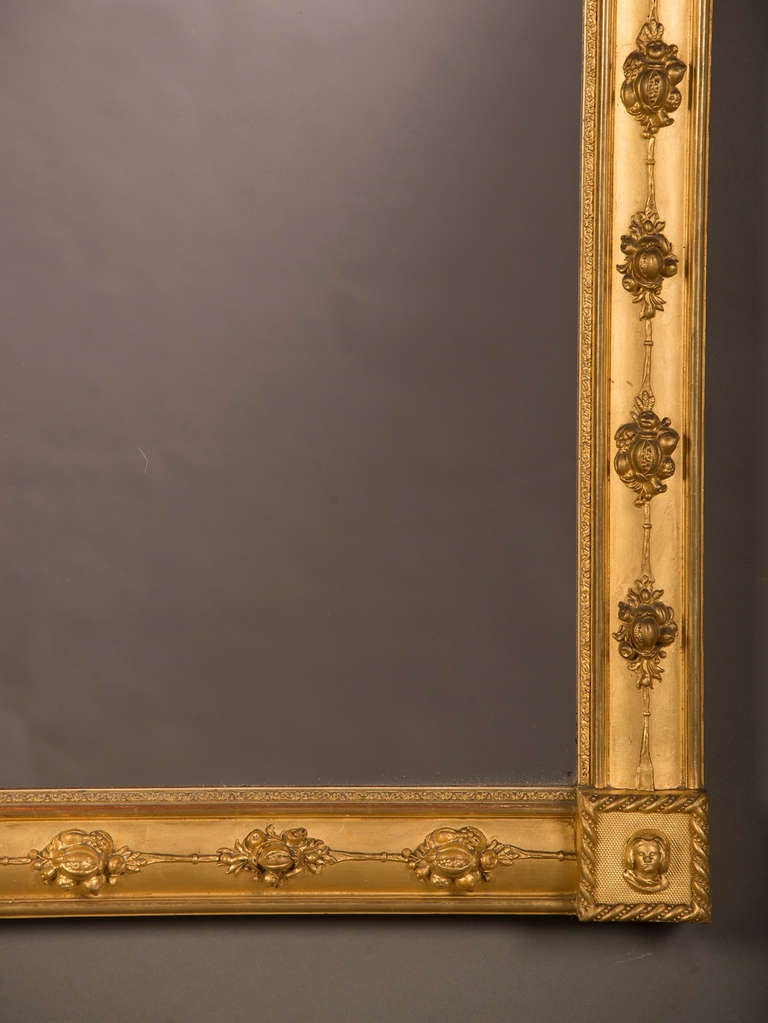 William Kent Style Gilded Frame Mirror, England circa 1890 (33"w x 55 1