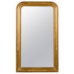 Louis Philippe Style Gold Leaf Frame Mirror, France circa 1895 (33"w x 54"h)
