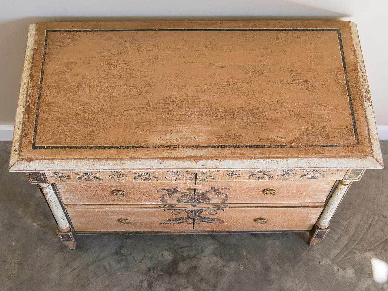 Early 19th Century Empire Period Neoclassical Painted Chest of Drawers, Germany circa 1820