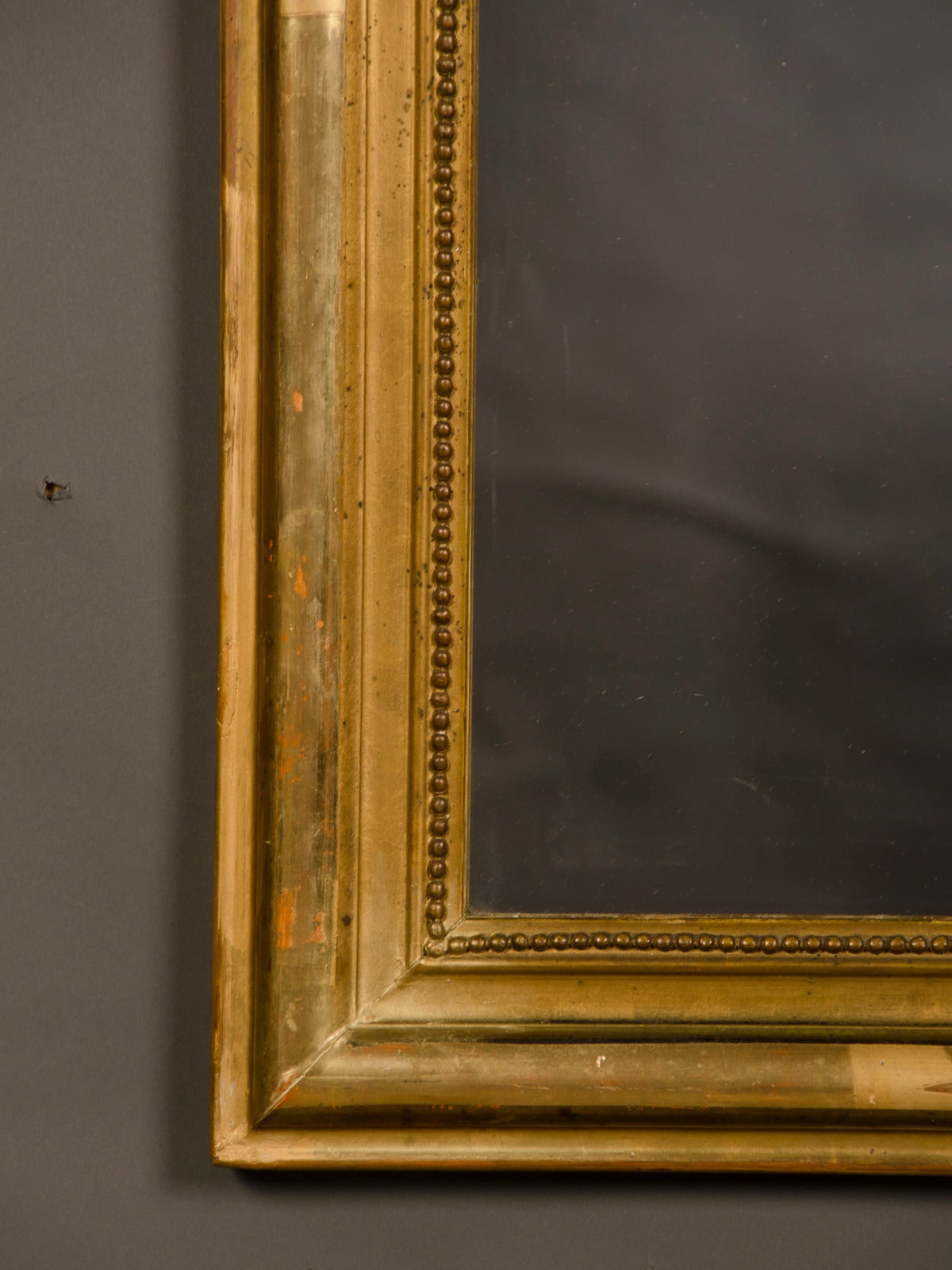 Louis Philippe Style Gold Leaf Frame Mirror, France circa 1895 (33